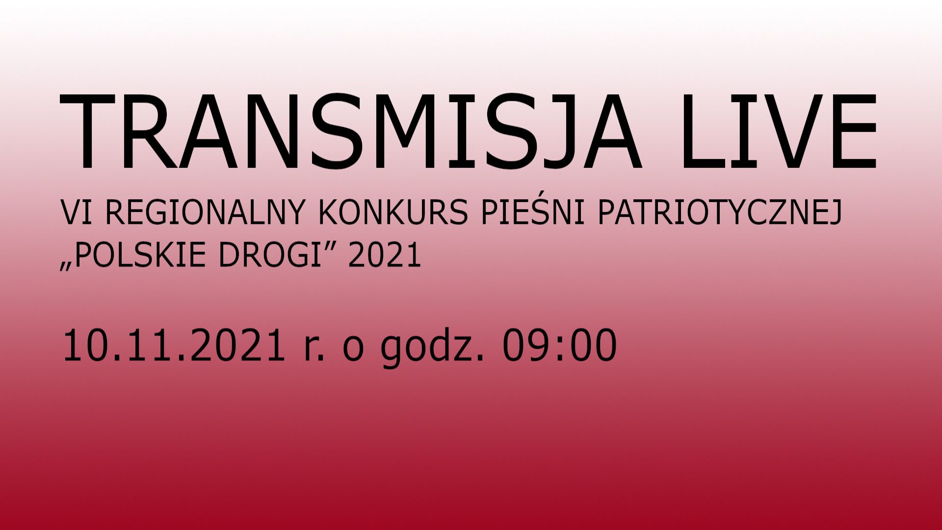 KONKURS | TRANSMISJA KONKURSU „POLSKIE DROGI” online!