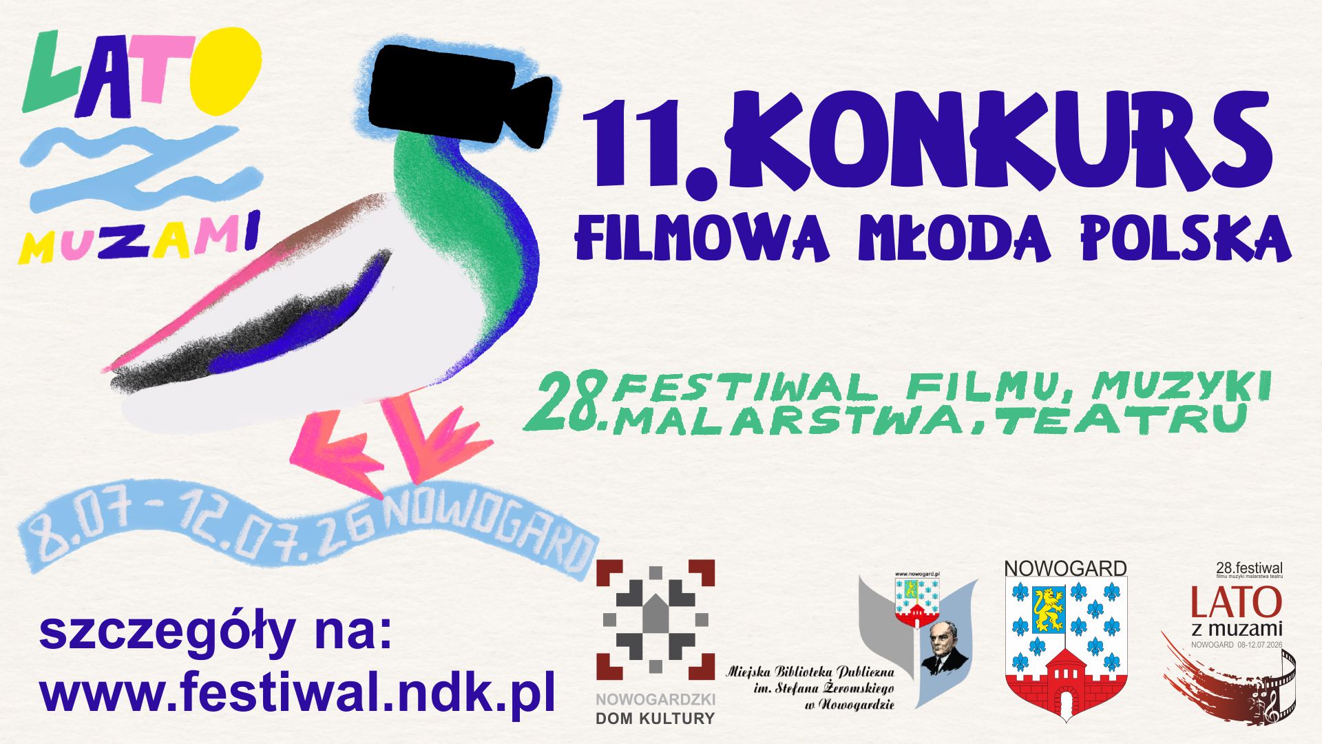 28. Festiwal “LATO Z MUZAMI” w Nowogardzie-Konkurs Filmowa Młoda Polska